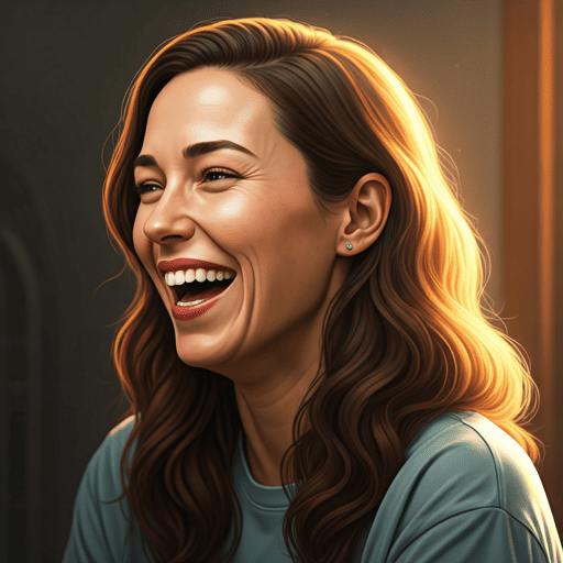 A portrait of a happy pet parent